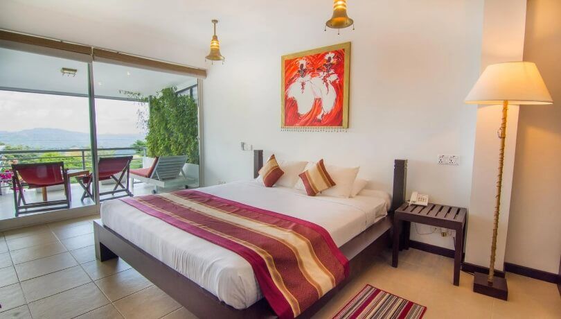 Unique interiors of Superior Ground Rooms at Theva Residency Kandy