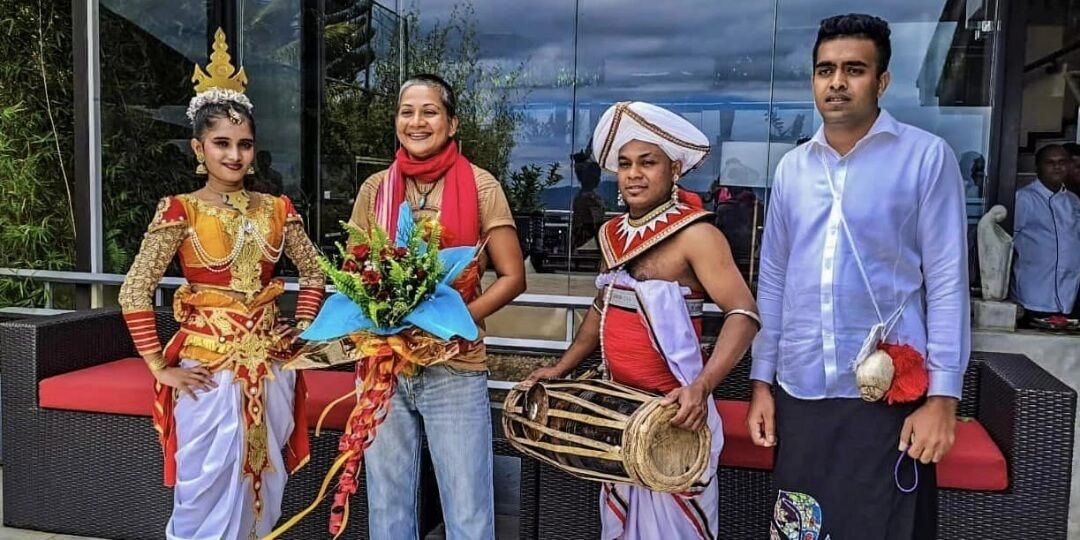 Authentic Kandyan welcoming team at Theva Residency Kandy