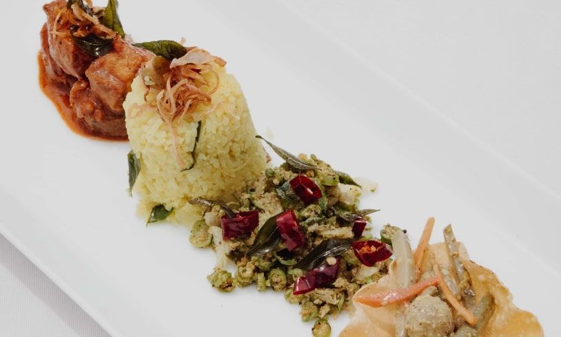 Savory Sri Lankan dish featured in Theva Residency Kandy restaurant